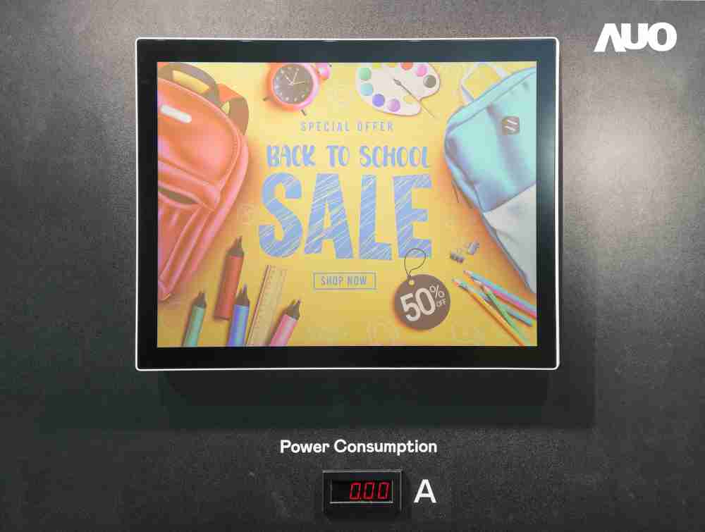 彩运网展示胆固醇液晶超低耗能户外全彩显示器，，，，ChLC（胆固醇液晶）以双稳态技术使静态显示零功耗，，具省电、、、高彩度、、环保的特性，，，还整合软硬件系统解决方案，，，可透过单一云端平台管理